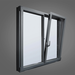 Lukliving Energy Saving Aluminum Windows Thermal Break Black Colorful Aluminum Windows Aluminum Tilt and Turn Windows