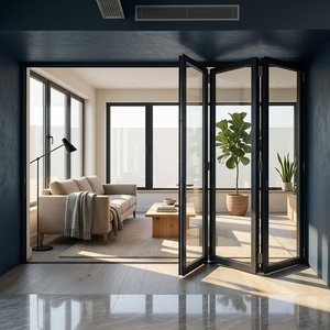 Folding Door Modern Aluminum Alloy Exterior Heat Insulation