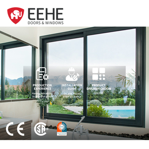 EEHE Hurricane Impact Sliding Windows NFRC Certified Soundproof Waterproof Aluminum