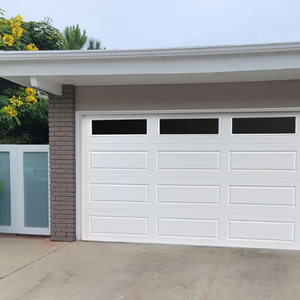 Custom Aluminum Glass Garage Door Color-coated Steel Automatic Roll up Garage Doors