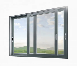 Custom Aluminum Sliding Windows Double Glazed