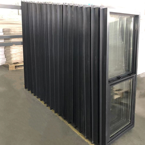 Single Window Hung Vinyl Black American Style windows And Doors For Mobile Home