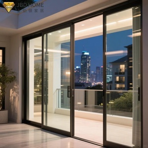 Customizable Aluminum Sliding Glass Door Narrow Frame Automatic Open