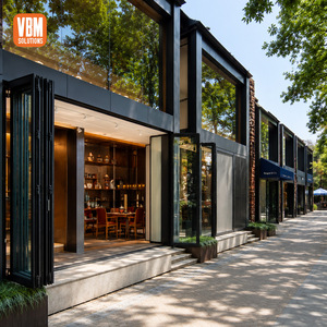 Customized Aluminum Bifold Door for Sunroom Courtyard Terrace Villa Glass Door System