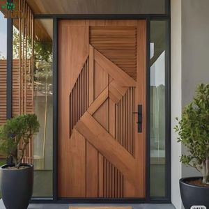 3D Wood Grain Aluminum Security Door Dutch Style Exterior Entry Door