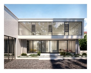 Miami Dade Hurricane Impact Soundproof Seal Black Aluminum Casement Window