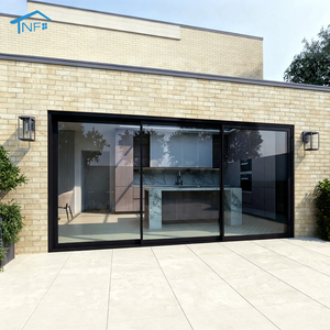 Glass Aluminum Doors Customized Stainless Steel SLIDING DOORS Modern Aluminium Profile Wall Exterior Villa Partition Doors