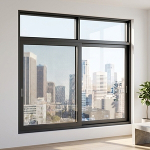 Modern Aluminum Sliding Window Ultra Slim Frame Low-E Tempered Glass 20 Custom Colors Durable Energy Efficient Windows