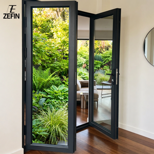 Aluminum Villa Entrance Sliding Door, Waterproof And Fire-rated Commercial Bathroom Door, OEM Project Bulk Order