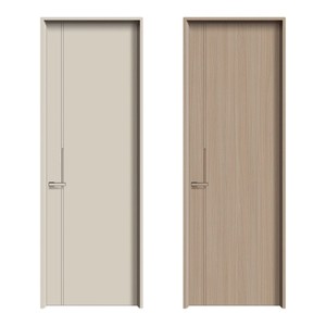 Waterproof Aluminum Interior Internal Doors Custom Minimalist Flat Panel For Apartment