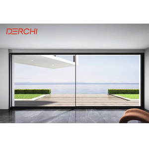 DERCHI Q9 Series High End Large Half View Ultra-narrow Aluminum Sliding Door
