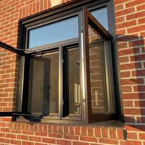 French Style Multi Chamber Design Aluminium Casement Window
