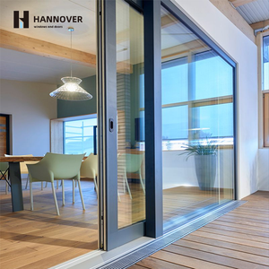 Panoramic Aluminum Lift and Slide Door Heavy Duty Double Glazed