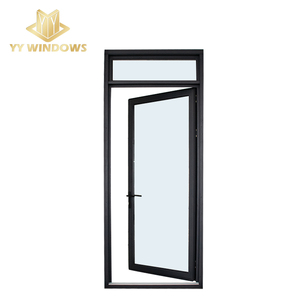 Aluminium Double Tempered Glass Energy Efficient Casement Door