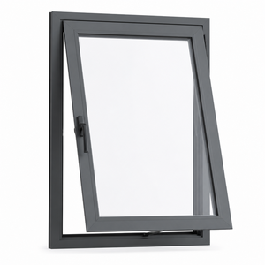 Aluminum Casement Window With Tilt Function Clear Glazed Panel Modern Flat Frame Low MOQ Neat Corner Joint OEM Service