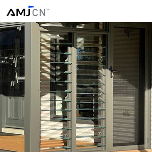 AMJ Custom Manufacturer Louvered Windows Aluminium Frame