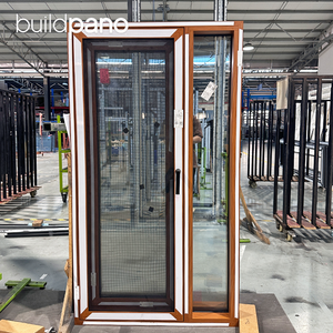 Wood Grain Casement Windows Aluminum Framed Glass Doors Supplier Toronto