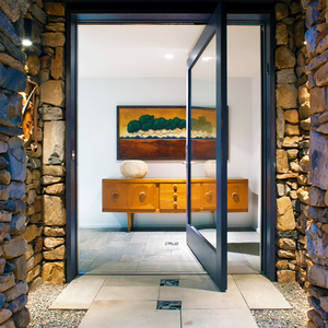 Florida Miami-Dade Approved NFRC Glass Aluminium Front Pivot Door
