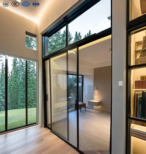 Minimalist Aluminum Partition Door with Fiberglass Soundproof