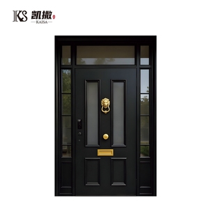 Customized Casement Aluminium Alloy Glass Door Exterior Security Entrance