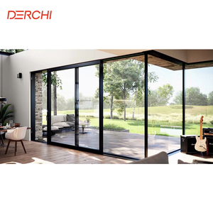 AS2047 Australian Windows And Doors Double Glazed Stacker Doors Commercial Exterior Patio Sliding Doors
