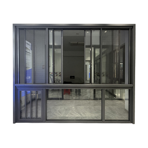 Sliding Glass Window with Decorative Grids