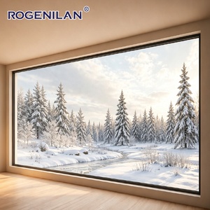 Rogenilan Custom Large Waterproof Aluminum Fixed Glass Panoramic Windows