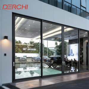 DERCHI Factory Direct Modern Customized Aluminum Profile Interior Sliding Glass Door for Office Kitchen Home