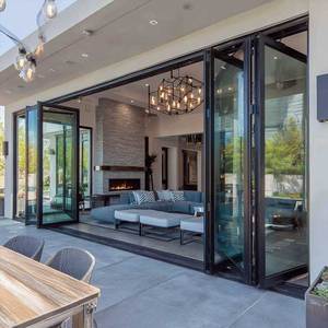 Sunnysky Panoramic Bi Fold Door Heavy Duty Top Hung Roller System