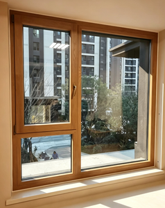 Triple Tempered Low-E Aluminum Wood Tilt Turn Window