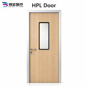 Commercial HPL Swing Door Fire Resistant Antibacterial Aluminum Honeycomb Core