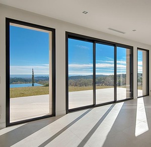 AS2047 Australia Waterproof Commercial Aluminum Sliding Door Stacking Door for Showroom and Office Use
