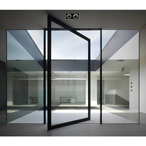 Modern Heavy-Duty Aluminum Pivot Doors Soundproof Finished Surface