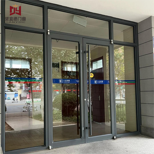Heavy Duty Commercial Aluminum Entrance Door KFC Style