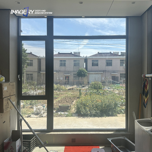 Durable Aluminium Casement Tempered Glass Windows Heat Insulation