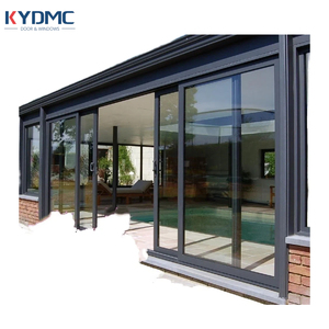 Courtyard Thermal Insulation Double Glass Sliding Door