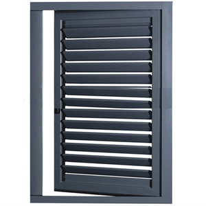 Bronze Color Window Aluminium Glass Louvers Window