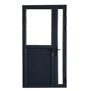 Aluminum Entry Door with Glass Sidelights