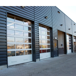 Aluminum Transparents Glass Overhead Sectional Commercial Doors