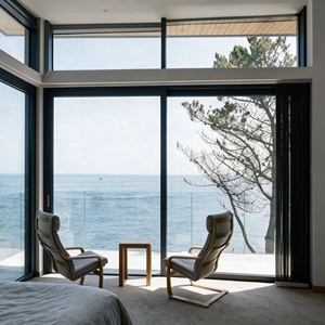 Modern Exterior Thermal Break Aluminum Sliding Door And Window Double Glazed Glass Patio Terrace System House Construction