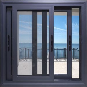 NFRC Certified Aluminum Sliding Window Double Glazed Custom Horizontal Sliding Windows
