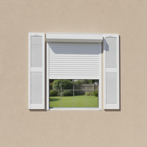 Electric Roller Shutters Triple Glazed Windows Aluminum Profiles