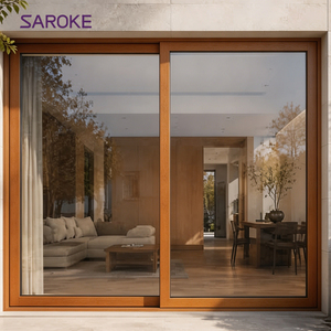Interior Room Divider Aluminum Clad Wood Sliding Door