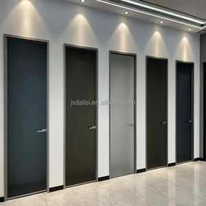 Modern Minimalist Invisible Aluminum Frame Interior Door