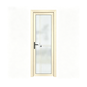 Aluminum Bathroom Swing Door Frosted Glass