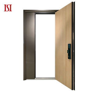 Top Brand Front Door Lock Apartment Wooden Fire Door Residential Aluminium Front Entrance Doors
