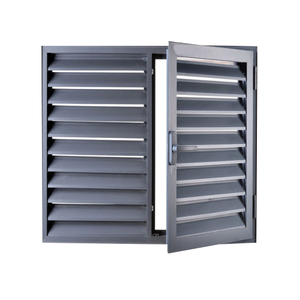 Doors Aluminium Safety Door With Sunshading Casement Sliding Louver