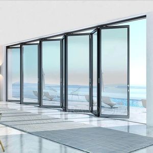 JBDhome Modern Design Anti-Impact Foldable Glass Door