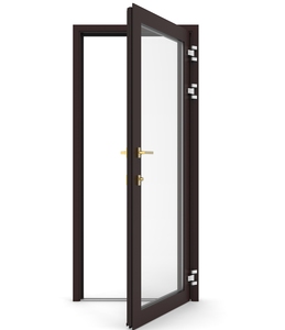 AAMA/NFRC Certified Entrance Aluminium Hinged Doors for Double Glazed Doors