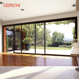 House Exterior Thermal Break Aluminium Glass Pocket Sliding Door Heavy Duty Patio Sliding Doors